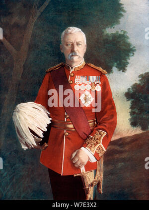 Le Lieutenant-général Sir Robert Low, 1900. Artiste : Elliott & Fry Banque D'Images