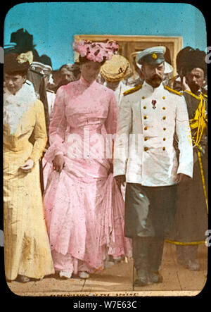 Le Tsar Nicolas II de Russie et Tsarine Alexandra, c1894-c1917. Artiste : Inconnu Banque D'Images