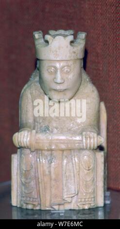 La Lewis Chessmen, (Norvégien ?), c1150-c1200. Artiste : Inconnu Banque D'Images