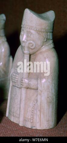 La Lewis Chessmen, (Norvégien ?), c1150-c1200. Artiste : Inconnu Banque D'Images