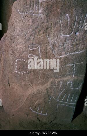 Dolmen de Mané Lud, préhistorique. Artiste : Inconnu Banque D'Images