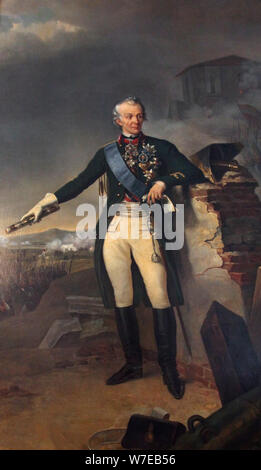Alexander Suvorov, général russe, (1833). Artiste : Nicolas-Sébastien Frosté Banque D'Images