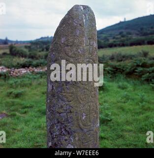 Kilnasaggart cross, 8e siècle. Artiste : Inconnu Banque D'Images