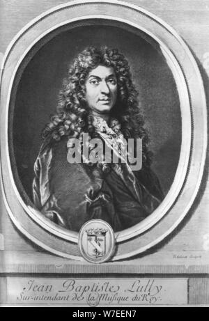 Jean-Baptiste Lully, compositeur français d'origine florentine. Artiste : Gérard Edelinck Banque D'Images