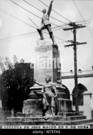 Statue de José Maceo à Cuba, c1910. Artiste : Inconnu Banque D'Images