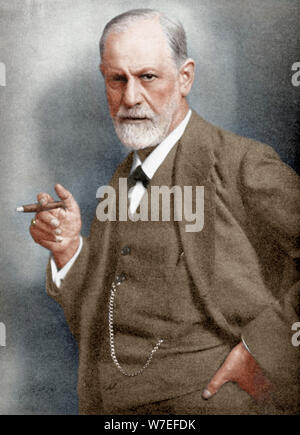 Sigmund Freud (1856-1939), neurologue autrichien. Artiste : Inconnu Banque D'Images