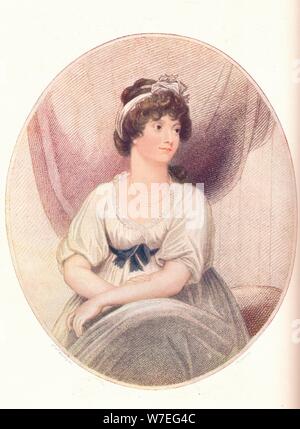 La princesse Amelia, (1783-1810), 1797. Plus jeune fille du roi George III. (1906) Artiste : Inconnu. Banque D'Images