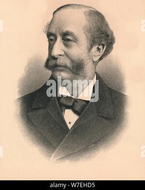 "Comte de Carnarvon, Président de la Society of Antiquaries, 1896. Artiste : Inconnu Banque D'Images