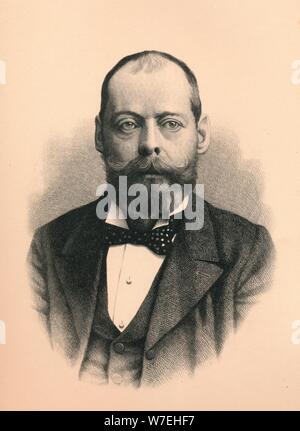 Lord Randolph Henry Spencer Churchill (1849-1895), homme d'État britannique, 1896. Banque D'Images