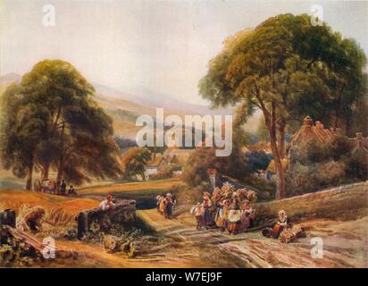 Le retour des pêcheurs, c1804-1849, (1936). Artiste : Peter de Wint Banque D'Images