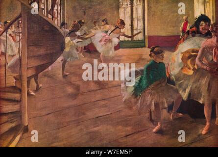 'La répétition', 1877. Artiste : Edgar Degas. Banque D'Images