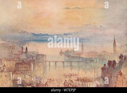 'Zurich', 1909. Artiste : JMW Turner. Banque D'Images