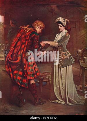 'Prince Charlie's Farewell à Flora MacDonald, 1746' (1905). Artiste : Inconnu. Banque D'Images