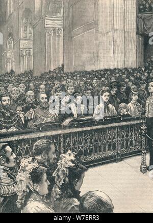 "Le Service d'action de grâce dans la Cathédrale St Paul', 1906. Artiste : Inconnu. Banque D'Images