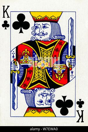 King of Clubs d' un pont de Goodall & Son Ltd. des cartes à jouer, c1940. Artiste : Inconnu. Banque D'Images