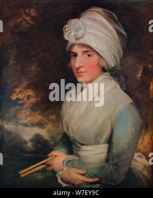 'Sarah Siddons', 1787. Artiste : Gilbert Stuart. Banque D'Images