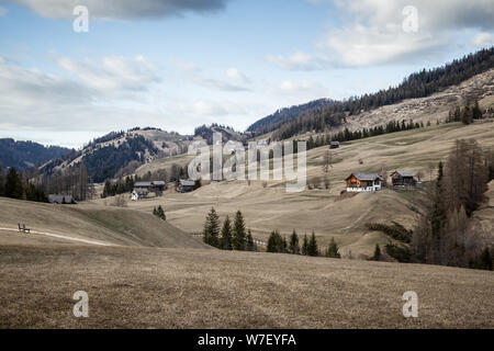 Au début du printemps en Alta Badia, Italie Banque D'Images