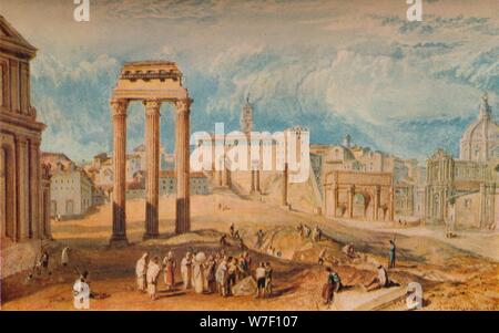 Forum Romanum", 1818, (1938). Artiste : JMW Turner. Banque D'Images