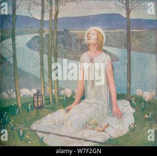 'L'Enfance de Jeanne D'Arc', c1918, (1919). Artiste : Edward Reginald Frampton. Banque D'Images