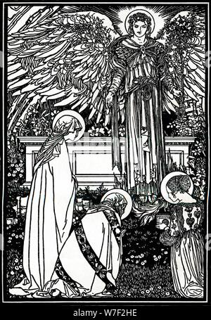 'Illustration pour l'autel livre', 1892, (1897). Artiste : Robert Anning Bell. Banque D'Images