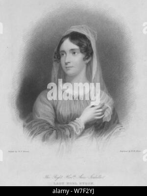 ''La Très Honorable dame Anne Isabelle Noel Byron', épouse du poète George Gordon Byron, plus commun Artiste : William Henry Mote. Banque D'Images