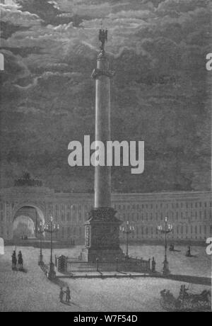 'La colonne Alexandre, St. Peterssburg', c1900. Artiste : Inconnu. Banque D'Images