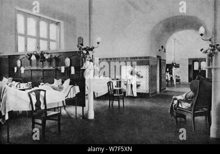 Intérieur d'un quartier dans le Rigshospitalet (Hôpital National), Copenhague, Danemark, 1922. Artiste : Inconnu. Banque D'Images