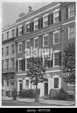 Avant d'entrée, chambre de Miss Anne Morgan, Sutton Place, New York, 1924. Artiste : Inconnu. Banque D'Images