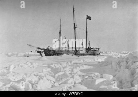 'La Marp dans la glace". 1895, (1897). Artiste : Inconnu. Banque D'Images