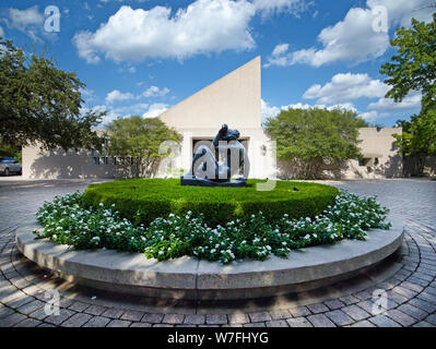 Célèbre architecte I.M. international Pei a conçu cette maison moderniste dans la section Westover de Fort Worth, Texas Banque D'Images
