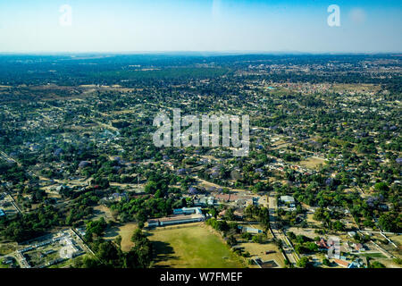 Photographie aérienne de Harare, Zimbabwe Banque D'Images