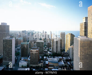 Vue aérienne de Chicago, Illinois Banque D'Images