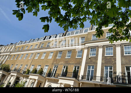 Eaton Square, square résidentiel, Belgravia, à l'ouest de Londres, Royaume-Uni Banque D'Images