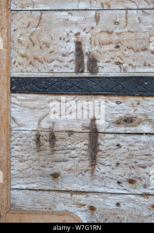 Roussi sur des griffes de Black Shuck le diable de chien Bungay dans l'église Holy Trinity, Blythburgh, Suffolk, Angleterre, RU Banque D'Images