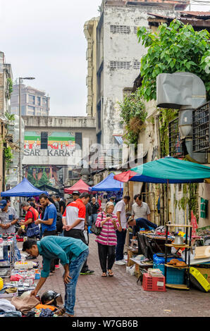 Kuala Lumpur - Malaisie,5,2019 Août : Pasar Carat est le marché aux puces qui est situé dans le Chinatown, Kuala Lumpur. Banque D'Images