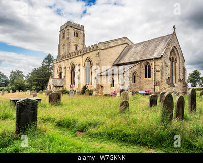 Church of St John the Evangelist à Sharow près de Ripon North Yorkshire Angleterre Banque D'Images