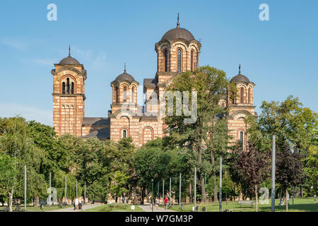 L'Église orthodoxe de Saint Marc, Belgrade, Serbie Banque D'Images