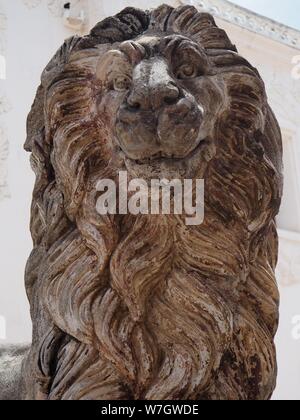Nicaragua, Leon, Cenrtal Nord. La Cathédrale, statue Banque D'Images