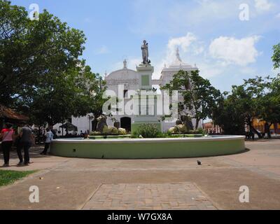 Nicaragua, Leon, Cenrtal Nord. La Cathédrale, statue Banque D'Images