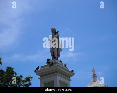 Nicaragua, Leon, Cenrtal Nord. La Cathédrale, statue Banque D'Images