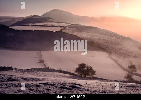 Wheeldon haut les nouvelles à travers la brume, Earl Strendale, Angleterre (2) Banque D'Images