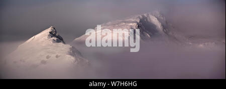 Parkhouse hill et Chrome Hill dans le brouillard, Earl Strendale, Angleterre (5) Banque D'Images