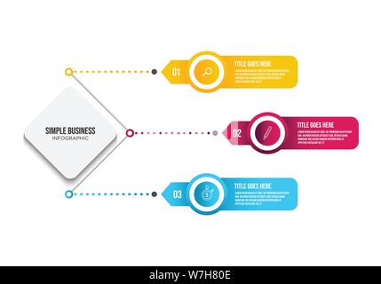 La visualisation de données d'affaires. Tableau du processus. Résumé des éléments du schéma graphique, avec des étapes, des options, des pièces ou des processus Illustration de Vecteur