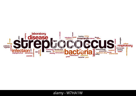 Streptococcus mot concept cloud Banque D'Images