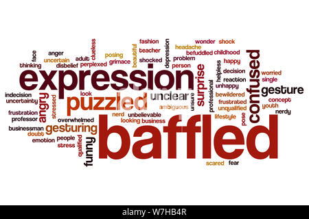 Mot déconcerté concept cloud Banque D'Images