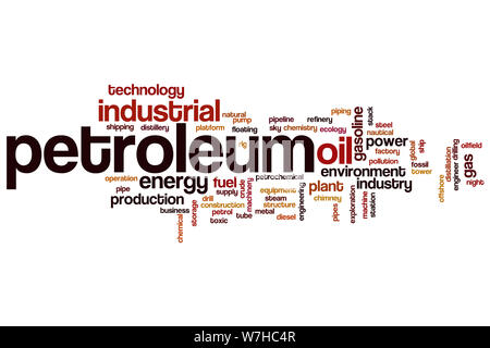 Mot de pétrole concept cloud Banque D'Images