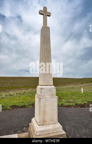 En obélisque à Saint Rose, Frenchtown Site historique cimetière près de Walla Walla, Washington, USA Banque D'Images