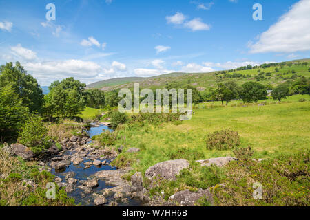 Zone de loisirs local dans le parc Gleninchaquin, Co Kerry, Ireland Banque D'Images