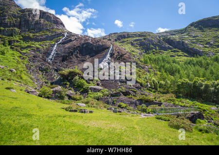 Zone de loisirs local dans le parc Gleninchaquin, Co Kerry, Ireland Banque D'Images