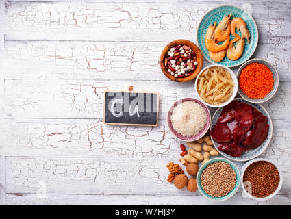 Produits naturels sources de cuivre Banque D'Images